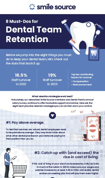 Infographic - 8 Must Dos for Dental Team Retention - Smile Source
